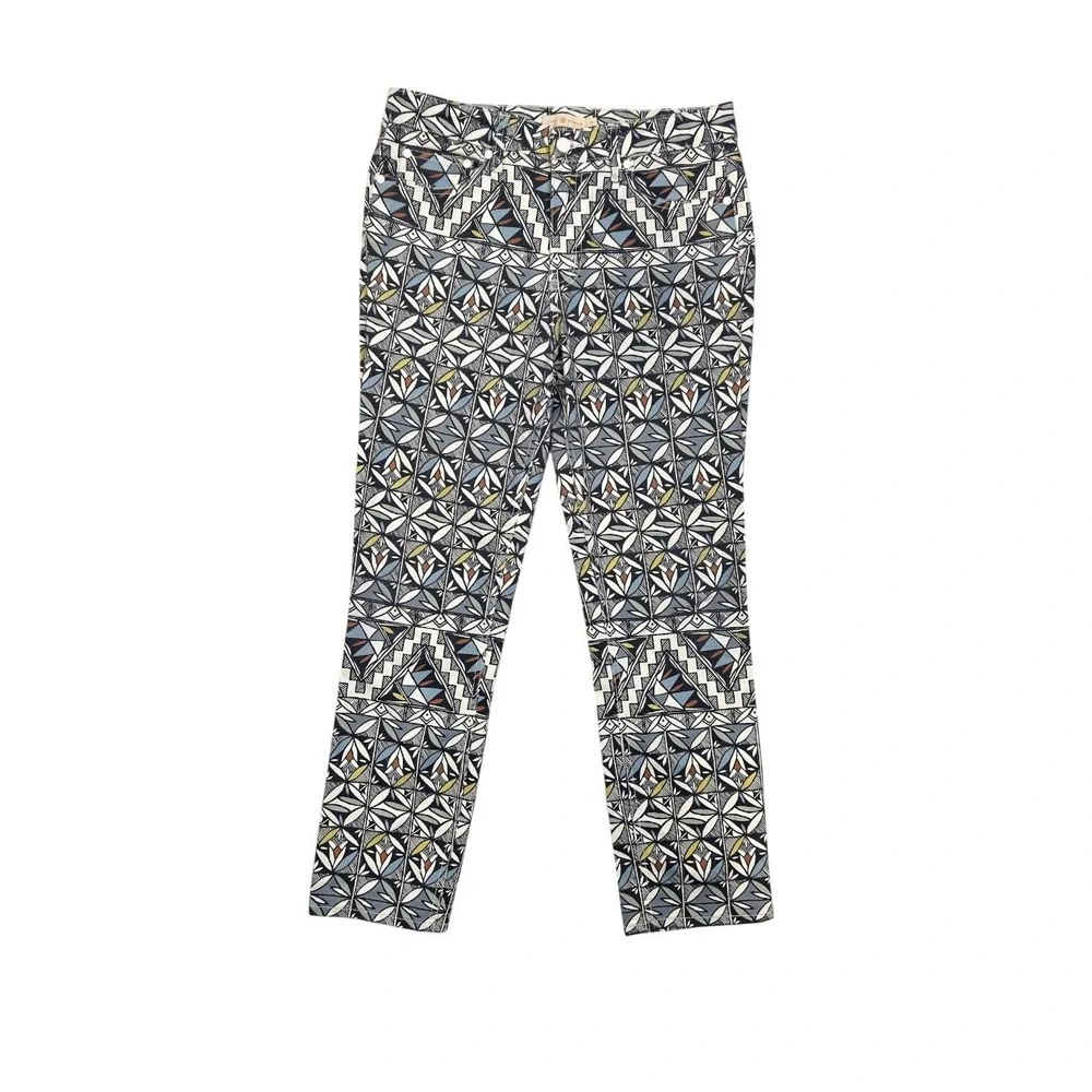 Tory Burch | Riviera Blue Acoma Cropped Skinny Casual Denim Jeans 29 Coastalcore